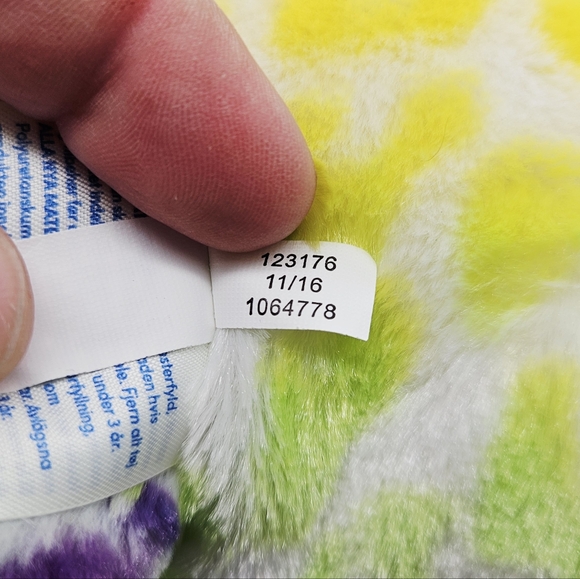 BAB BUILD-A-BEAR | rainbow cheetah leopard print cat stuffed animal with pajamas - Picture 9 of 10